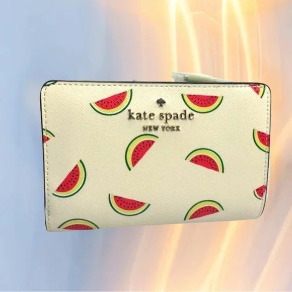 Kate Spade Staci Watermelon Bifold Wallet - NWT and Packaging - Picture 1 of 14
